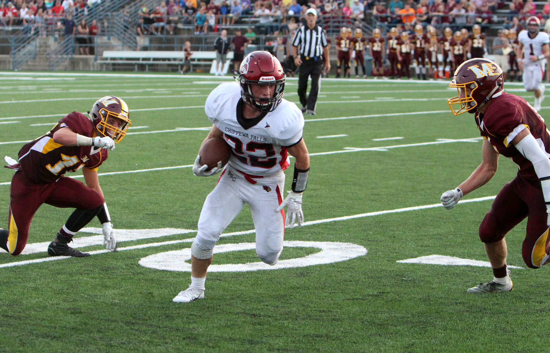 Chi-Hi football at Menomonie 8-31-18